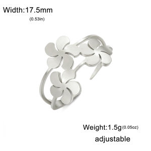 SKYRIM Five-Petaled Flower Open Ring Adjustable Fashion Ring Classical Elegant Ring for women