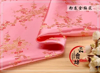 Vintage Fabric Chinese Style Brocade Satin Jacquard Fabric For Sewing Kimono Cheongsam And Bag TJ0243