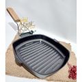 Square Grill Pan Lipat Pemanggang Steak Serbaguna Anti Lengket 26cm Panci Panggang Teflon GSF Wajan Lipat Serbaguna Panggangan BBQ Goreng Bakar Sate Pan Grill Kotak. 