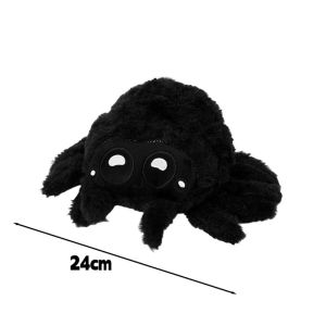 24CM Halloween Stuffed Soft Spider Style Children Doll Family Party Gathering Pillow Plush Toy - Durable PP Cotton Creative Gift