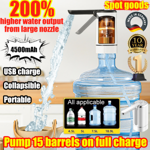 besar Durable for 10 years Electric Water Dispenser Pump Foldable Smart Emit water USB Rechargeable Automatic Drinking Water Bottle Pump Dispenser air water dispenser gallon spritzer for bottle 饮水机泵 电动抽水机