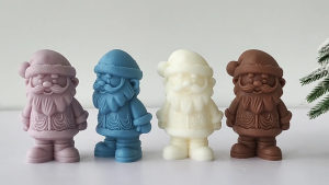 Christmas Theme Silicone Mold Santa Clause Silicone Mould Heat Resistant For Soap Christmas Decoration