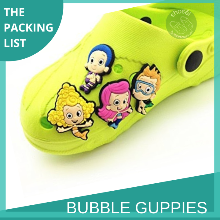 Bubble guppies jibbitz jibbitz for crocs for clogs crocs shoe charm pin for kids for boys for girls accessories oona bubble puppy bil clogs bts crocs shoe charm accessories uploaded november 20 2021