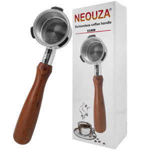 NEOUZA 51mm Bottomless PortafilterCompatible with Donlim/Duchess/ Giselle/Baumann/Petrus/Yabano/Lahome/xiaomi/hibrew h10b/Espresso Machines 304 Stainless Steel