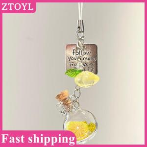 ZTOYL💝 Sweet Christmas Tree Drift Bottle Four-leaf Clover Pendant Phone Strap Keychain Exquisite Backpack Decoration Accessories Gifts