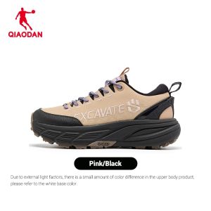 Qiaodan Women Hiking Shoes Waterproof Anti Slip Leather Lightweight Outdoor Sports QXF192254902