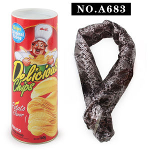 clu Trick Potato Chip Can Jump Snake Novelty Joke Halloween Prank Shock Pop Up Fake Simulated Snake Tricky Toys ulc