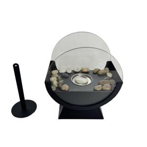 Contemporary Metal Fire Heater Space Saving Alcohols Fireplaces for Living Room Bedroom Home Heating Fireplaces Decoration