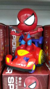 Spiderman Hero Toy Car With Flashing Light and Musical Sound