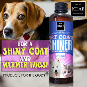KDAE Pet Coat Shiner Extra Virgin Coconut Oil for Pets 250 ml Food Grade