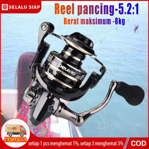 ( COD Dalam Stok )2000 3000 5000 7000 Series Reel Pancing Fishing 5.2:1 Kecepatan Tinggi Kumparan Logam Ikan Mas Reel Pancing Air Asin Reel Pancing untuk Putaran Reel Pancing