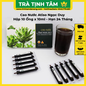 Cao nước Atiso Ngọc Duy hộp 10 ống hỗ trợ thanh nhiệt giải độc Đặc sản Đà Lạt làm quà