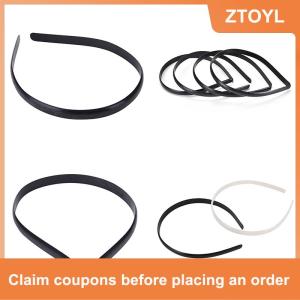 【ZTOYL】 hedeguoji🍬Gift💕 Towering Pride 10 Pcs Set Plastic Hair Band No Teeth Children Hair Accessory DIY Craft 2 Colors