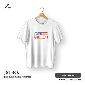 Jstro Kaos Pendek Motif | White Game