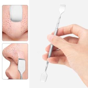Professional Double Head Face Skin for Blackheads and Blemishes with Ergonomic Handle for Comfortable Grip
