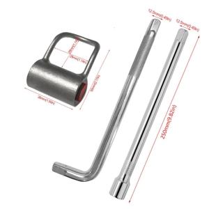 3Piece Metal Wrench Set Produced For Narrow Water Pipe Areas With Extended Leverages Rod Smooth Operation