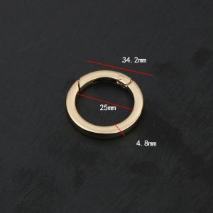 2pcs/Set Ring O Buka Pengait Tas Besi Tebal Premium Besi Tas Untuk Kaitan Pengait Tali Tas 25mm