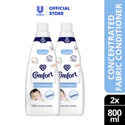 Comfort Ultra Concentrated Fabric Conditioner Ultra Pure 800ml x 2