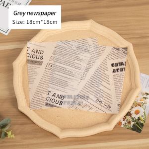 100pcs Kitchen BBQ Oil Absorption Burger Sandwich Dessert Wrapping Paper Baking Paper Wax Paper