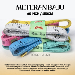 Meteran JahitBajuKain Ukuran 150 cm Merk Butterfly (Tailoring Tape)