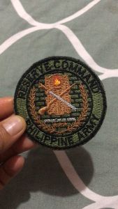 Reserve command patches ( ARESCOM )with velcro tape