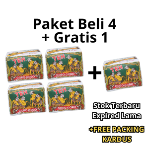 Teh Goro Goro Tubruk Wangi Melati Paket 4+1 (5 Pcs) Kemasan Besar 83 gram Khas Yogyakarta Pekalongan