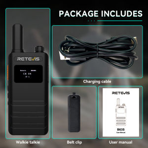 Retevis B3S B63S Commercial Two Way Radios FRS/PMR446 UHF LCD 1620mAh VOX for Church and Restaurants