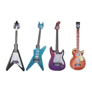 Girl Flat Clip Hairpin Bass Guitar 2000s Rock Hair Clip for Women Girl Bunches Hairclip Sweet Rock Accessories