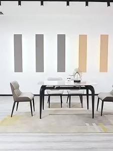 Sintered Stone Table Dining Table Set Minimalist Stone Plate Dining Table Modern Simple Home Small Apartment Folding Square round Drawstring Light Luxury Dining Table