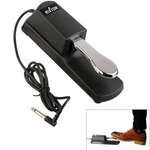Rixton Metal Synthesizers Piano Pedal Durable Anti Slip Musical Electric Piano Keyboard Sustain Pedal Damper Instrument Accessories(Piano Pedal)