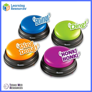 Answer Buzzer Set of 4 Interactive Sound Learning Tool for Kids Quiz Classroom & Special Needs