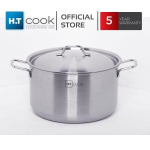 Nồi luộc gà cao cấp Fivestar H.T cook 1 đáy inox 430 dùng được mọi bếp ( 26cm / 28cm / 30cm / 32cm )