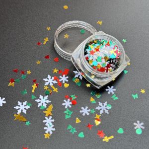 DSF Studio Christmas Princess Makeup Snowflake Face Makeup Patch Face Lime ตกแต่งเวทีคริสต์มาสกลิตเตอร์ Eye Lime