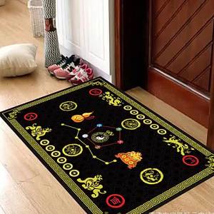 Door mat entrance mat non-slip welcome mat doormat gift crystal velvet mat foot mat feng shui mat