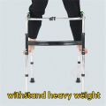 【Fast delivery】Adult Walker Multi-functional foldable stainless steel Walking Aid aids Crutches Canes Toilet Armrest Adjustable Lightweight Adult Cane Stick Lower Limb Training Walker Health Accessories For Elderly dult and Disabled. 
