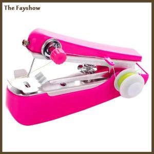 [The Fayshow] 1 Set Mini Sewing Machine Fast Stitch Labor-saving Fabric Clothes Sewing Tools Handheld Portable Mini Manual Sewing Machine