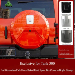 Carrie8 For tank 300 mech spare tire cover full package fake spare tire cover modified rear tailgate tire protection cover  3E6D2I