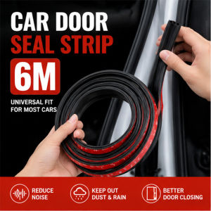 6M Universal Car Door Rubber Seal Strip Sound Insulation Waterproof Weather Stripping Seal