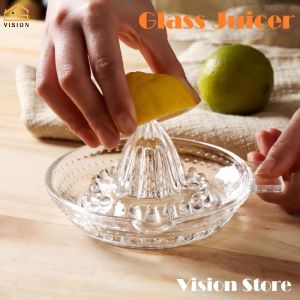 Vision Manual Glass Orange Juicer Hand Held Press Lemon Squeezer Kitchen Press Tool Citrus Squeezer Juicer