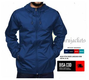 Jaket BPBD Desain Custom Multicolor Tahan Air dengan Hoodie - Bahan Parasut Taslan