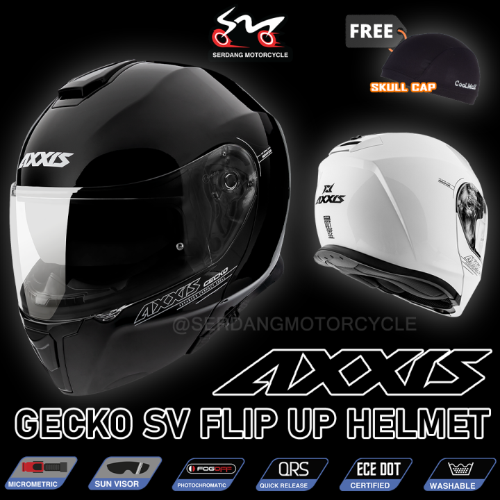 AXXIS GECKO SV Flip up Helmet Full Face Modular ECE DOT Rating