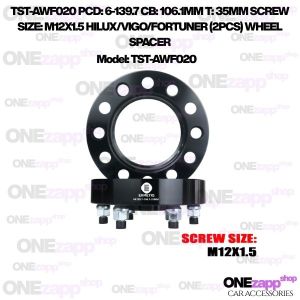WHEEL SPACER TST-AWF020 PCD: 6-139.7 CB: 106.1MM T: 35MM SCREW SIZE: M12X1.5 HILUX/ (2PCS)