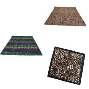 Leopard Print Headwrap for Adult All Matching Street Wear Head Scarf Hiphop Headcover Music Festival and Dance Bandanas