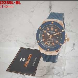 Jam tangan Jonas Jasmin 2250L tali rubber detik bawah tanggal aktif original wanita