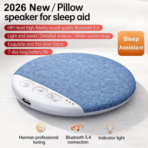 Aitemay X3pro Mini Sleeping Speaker Bluetooth 5.4 Ultra Thin Bedroom Pillow Speaker Under Pillow Sound Machine With White Noise 30/60/90 Min Timers HiFi Stereo Sound For Sleeping Gifts