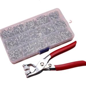 Snap Fasteners Kits Hollow Sewing Snaps Metal Snap Button Kits with Fastener Pliers for Fabric Clothing Sewing