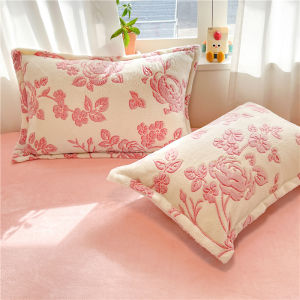 【discount store】2pcs Fluffy Plush Pillowcase for Winter Warm Soft Coral Fleece Pillowcase Cover 48x74cm Cartoon Kids Pillow Sham Cushion Cover