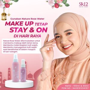 Diskon Nature Rose Water SR12 Skincare & Herbal 100% Original Lengkap / Face Mist Alami / Setting Spray / Air Semprot Muka Untuk Make Up Tahan Lama / Melembabkan dan Menyegarkan Kulit Wajah  & Atasi Flek Hitam / Aman / BPOM