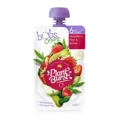 Bubs Organic Strawberry Pear & Quinoa