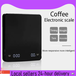 SG [IN STOCK] Rechargeable Coffee Scale High Precision Pour Over Drip Espresso Scale Scale With Timer 3kg Max Capacity 0.1g Graduations
